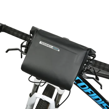 

ROSWHEEL Bicycle Handlebar Bags Bike Front Basket Frame Tube Bag Cycling Pouch Pannier 2.5L-3L Adjustable Capacity