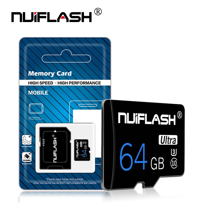 

High Speed C10 micro sd 128g Memory Card 64g/32g/16g/8g TF/Micro SD Card for Smart Phone/Tablet/Car DVR With Free Adapater