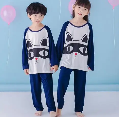 В году, весенне-осенний детский набор одежды принцессы от 2 до 12 лет мальчики девочки топы и брюки хлопок пижамы дети мультфильм пижамы - Цвет: style  4