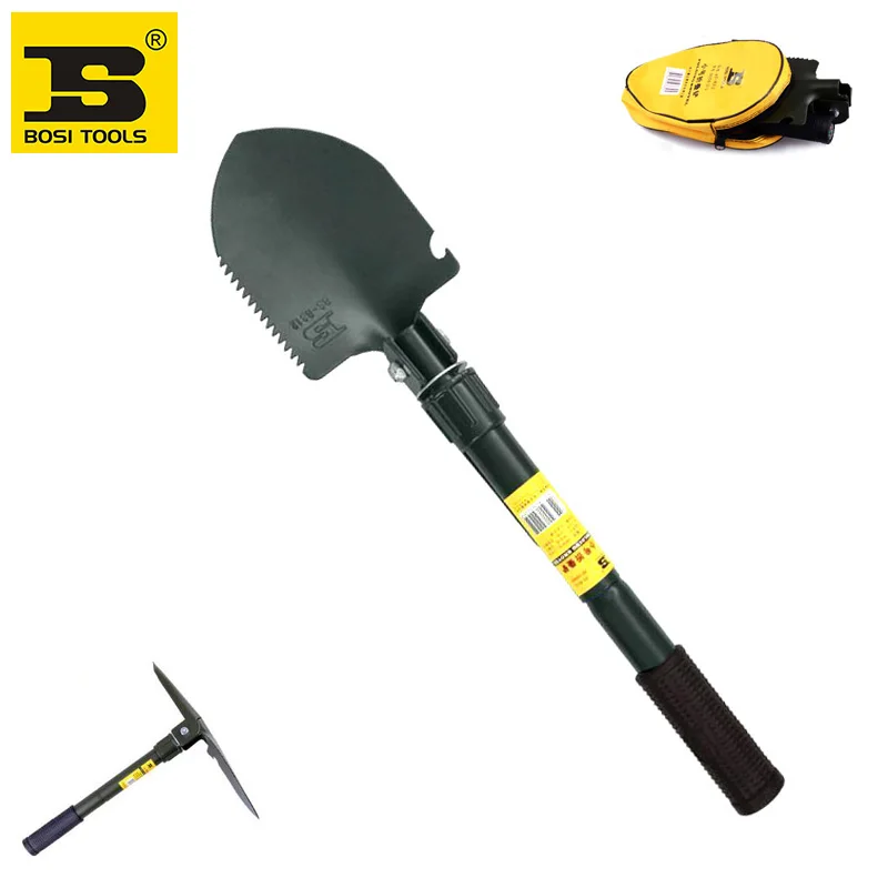 

BOSI 14" manganese steel folding camping shovel spade