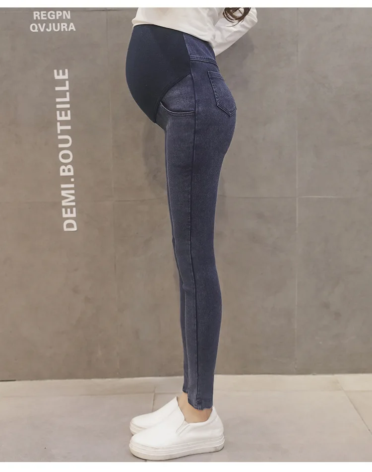 С эластичной резинкой на талии для беременных джинсы брюки для беременных женская одежда обтягивающие, для беременных джинсы Эластичные штаны беременных весенняя одежда