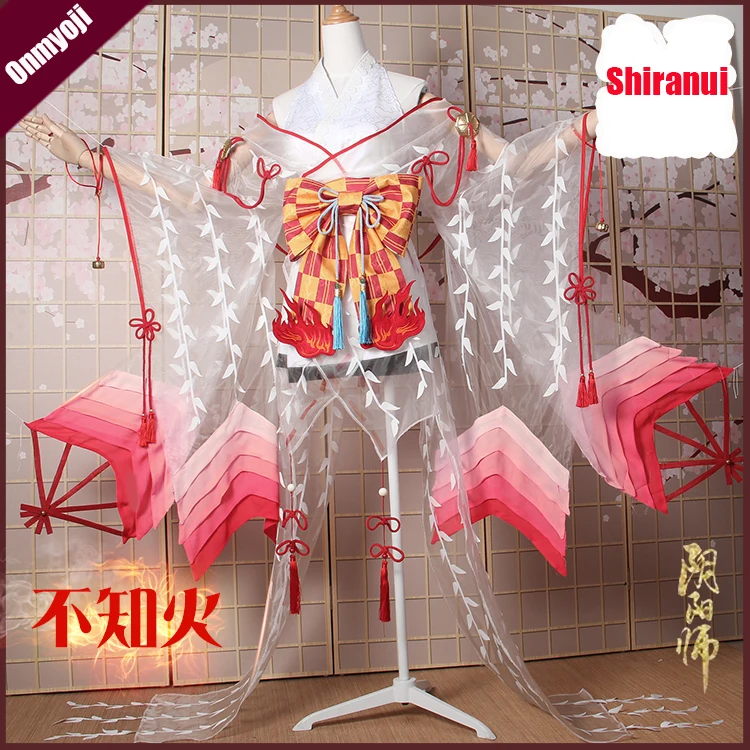 Аниме! Onmyoji Shiranui Ali кимоно великолепное Сексуальное Милое Платье Униформа костюм для косплея Хэллоуин Костюм Любой Размер Новый Бесплатная