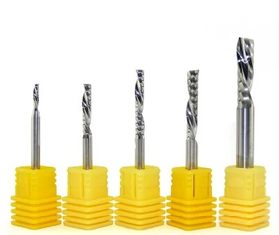 

Free shipping, 5pcs 4*22mm left-handed single flute bits, Down Cut carbide endmill, Left-Handed single flute endmills