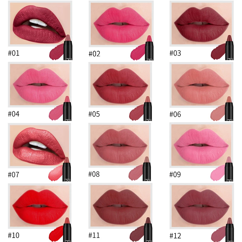 新ブランド防水口紅自然な表情永久リップスティック美しいマットメイク Labiales メイト Lippenstift Langhoudend Lipstick Aliexpress