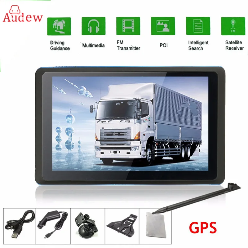 

5 inch HD Car GPS Navigation CPU 800MHZ FM/8GB/DDR3 Maps For Europe/US/AU TRUCK Navi /Camper Caravan