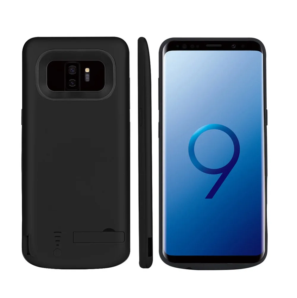 Новейший ТПУ чехол с перезаряжаемым аккумулятором 5000 мАч для Samsung S9 + питанием 6000