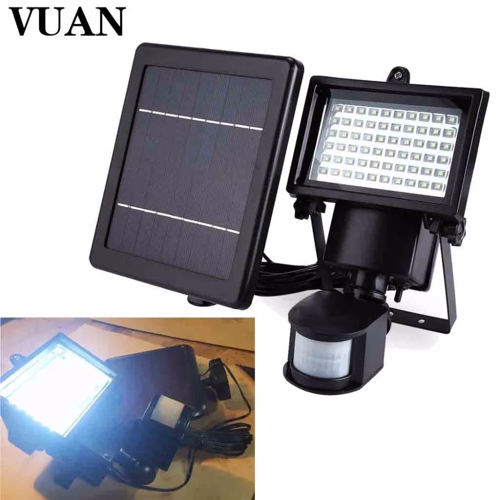 

High Bright 60 LED Solar Motion Sensor Light Waterproof And All Weather Durable Solar Security Light Wall Lights