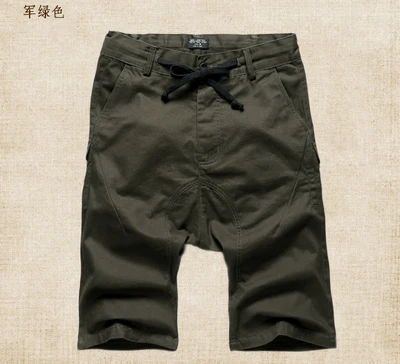 Для мужчин летние брюки-карго Шорты бермуды Homme повседневные однотонные Для мужчин s Короткие штаны джоггеры Для мужчин Костюмы пляжные заниженным шаговым швом доска Шорты k306 - Цвет: army green