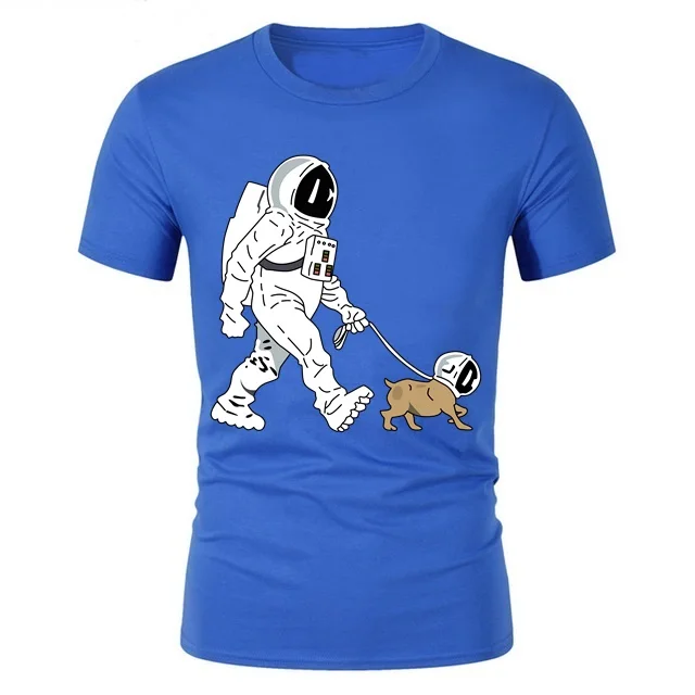 

StarmanX Space mens short sleeve Tops SpaceX Spaceship Astronaut Dog youth T-Shirt The Walking Dead T Shirt men fitness tshirt