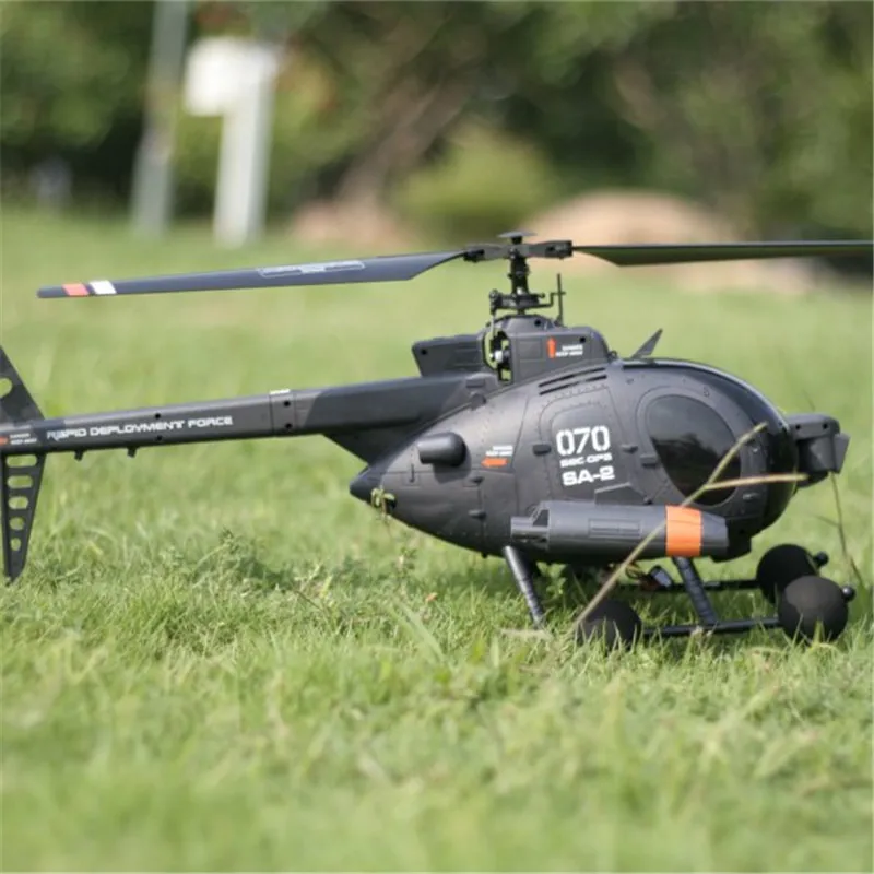 FX070C 2,4G 4CH 6-Axis Gyro Flybarless MD500 Масштаб RC вертолет