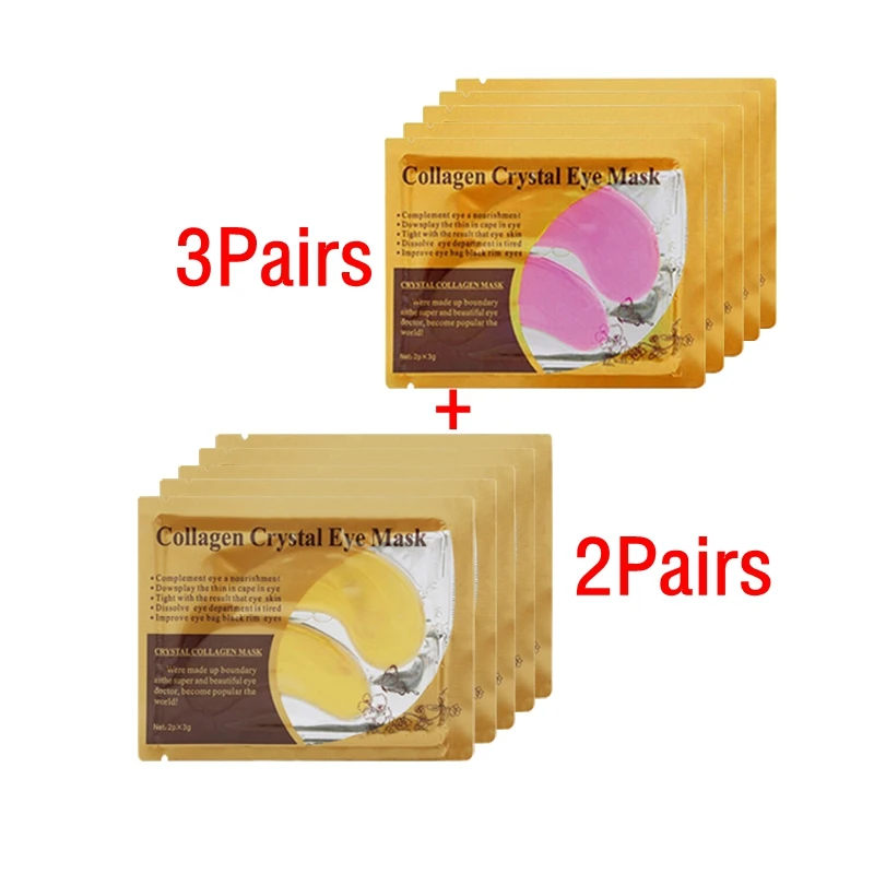 5pairs style11 10 шт = 5 упаковка коллагеновая маска для лица патчи для глаз увлажняющий крем против старения морщин темные круги Отечность маски - Цвет: 5pairs style11