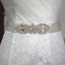 Inofinn WHM5 Кристалл Стразы вечернее платье Аксессуары свадебные пояса, пояс невесты свадебные ленты Пояски