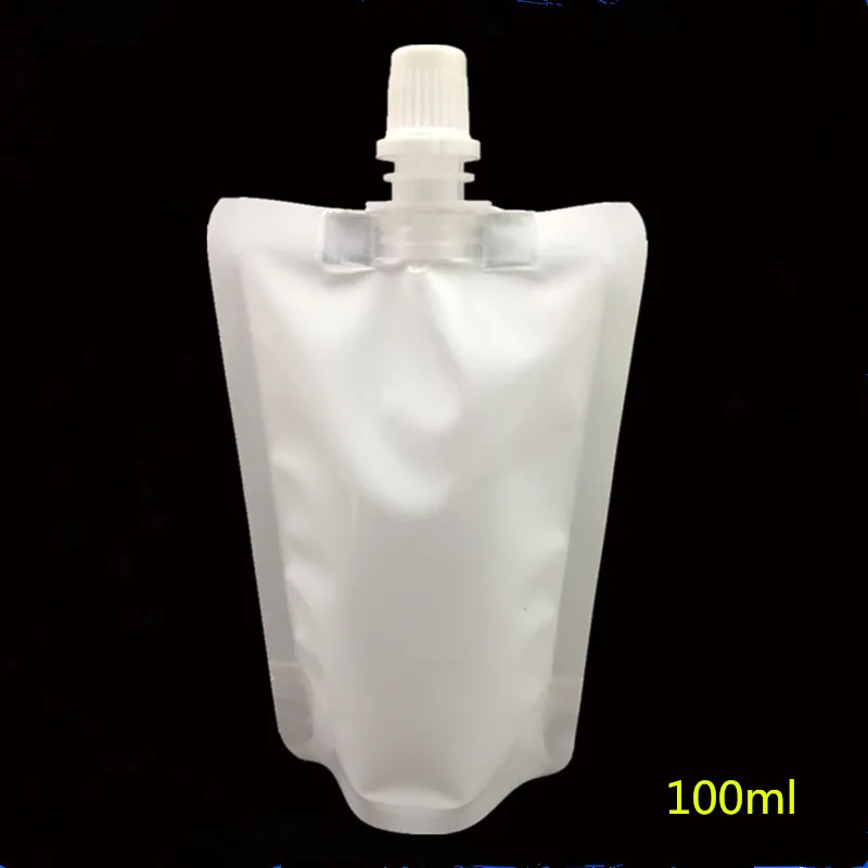 

20PCS/lot 100ml Liquid Nozzle Packaging Bags Honey cosmetics snacks Suck suck ice 8*12cm Sealing cream bag