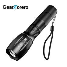 Hot-sale XML-T6 3800LM Adjustable led Torch Zoom cree LED Flashlight Torch light Battery 18650