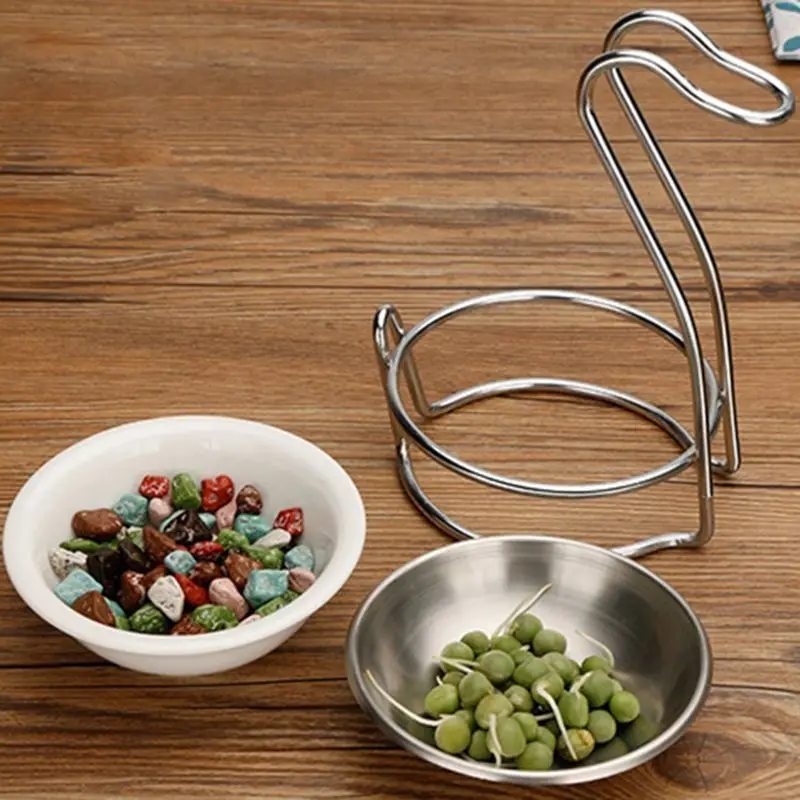 

Elegant Swan Stainless Steel Spoon Rest Seat Holder Stand Storage Rack Cookware Organizer Kitchen Accessories Cooking Tools