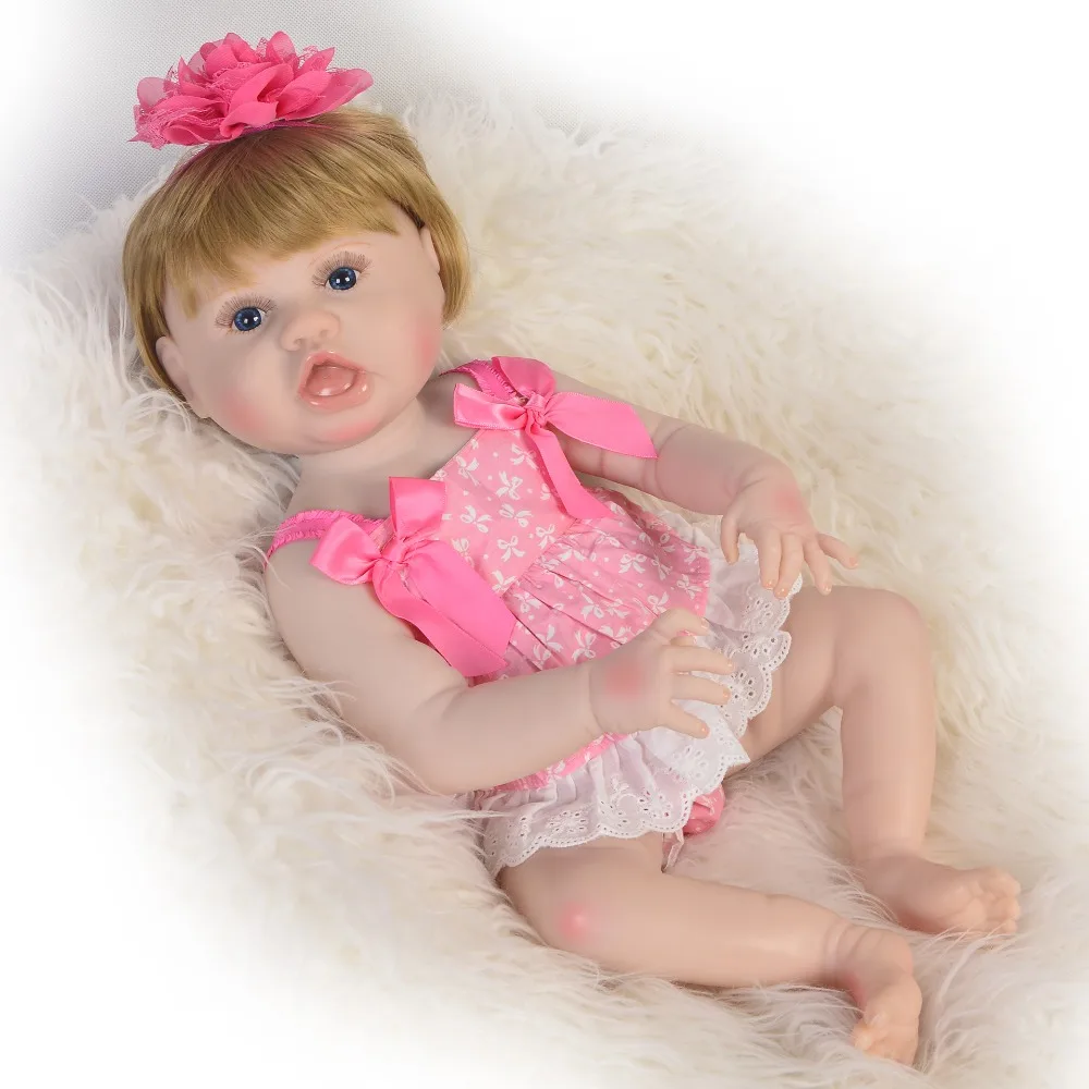 55 см куклы для девочек Bebe Baby Alive Princess силиконовая виниловая кукла возрожденная с