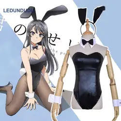 Аниме Seishun Buta Yaro костюмы для косплея Mai Sakurajima комбинезоны женщин кролик девушка Senpai no Yume wo Minai Cos пикантная одежда