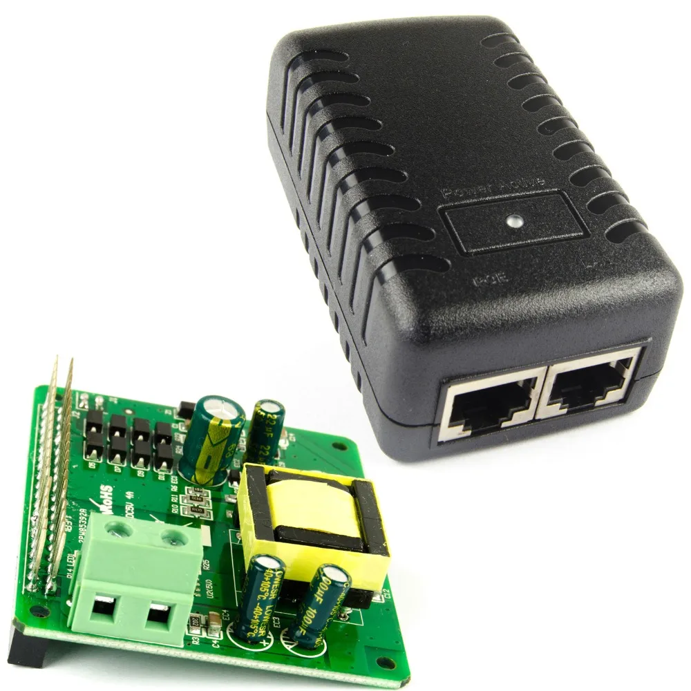 DSLRKIT Gigabit Raspberry Pi 4 4B 3B+ 3B Plus PoE Kit(20 Вт шляпа+ инжектор) Питание по Ethernet IEEE802.3at DC 5 В 4A PoE