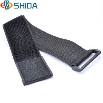 

5pcs 5cm*50-100cm Black Adjustable Elastic Magic Tape Strap with Plastic Buckle/ Hook and Loop Strech bands for Sports/Medical