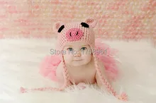 Baby boy hat, baby girl hat, photo prop, crochet pig hat, farm hat, baby shower gift, pink pig, animal