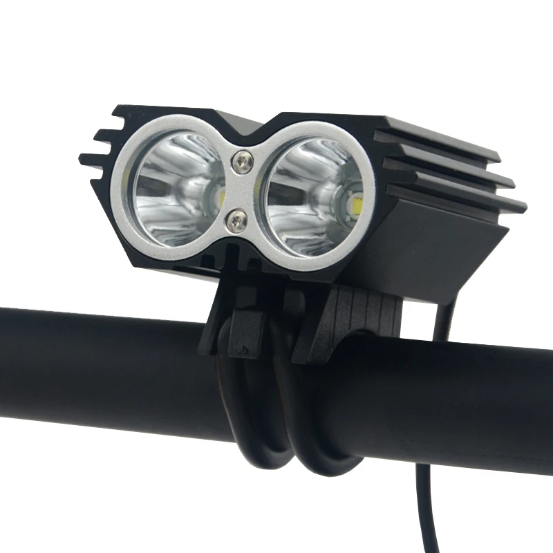 Solarstorm 2X XM-L T6 светодиодный передний велосипедный светильник на голову 5000лм водонепроницаемый аккумулятор для велоспорта, пешего туризма, кемпинга
