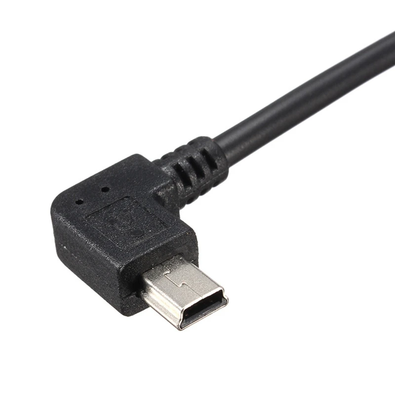  LEORY 25 cm 90 Grad USB 2.0 Männlichen EINE Zu Mini USB 2.0 Männlichen B Daten Sync Ladegerät Kabel
