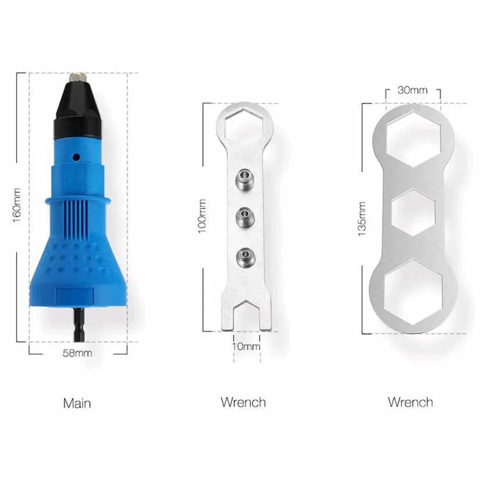 Электрический Заклепка гайка пистолет клепки адаптер беспроводные клепки адаптер для сверла электрический Заклепка гайка Пистолет