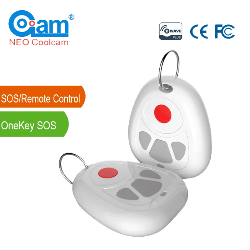 

NEO COOLCAM NAS-RC03Z Z-wave Plus Smart Home One Key SOS and Remote Control Sensor Z wave Smart Home Automation Sensor