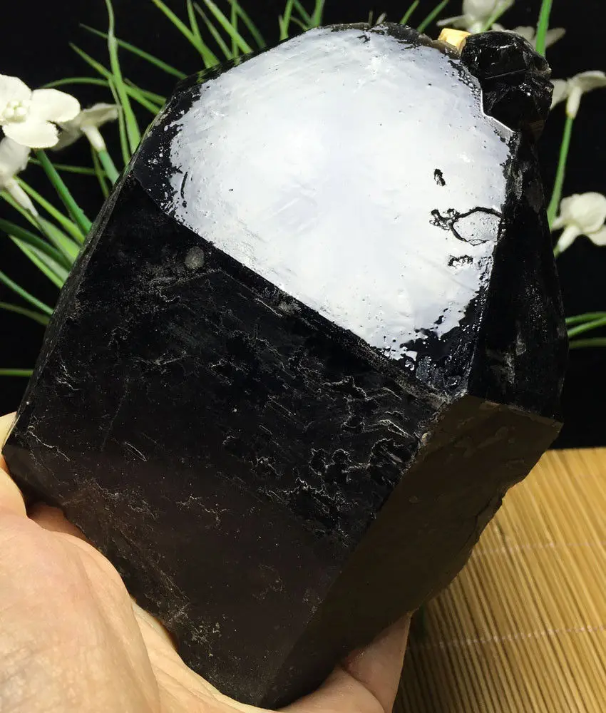 

788g Rare Beautiful Black Quartz Crystal Mineral Mineral Specimen healing crystals