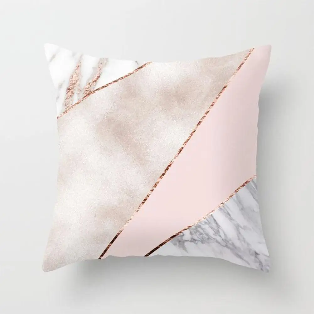 Плюшевый материал 45*45 полиэстер, декоративный чехол для подушки в скандинавском стиле, домашний декор, наволочка для дивана, чехол для подушки - Цвет: 7