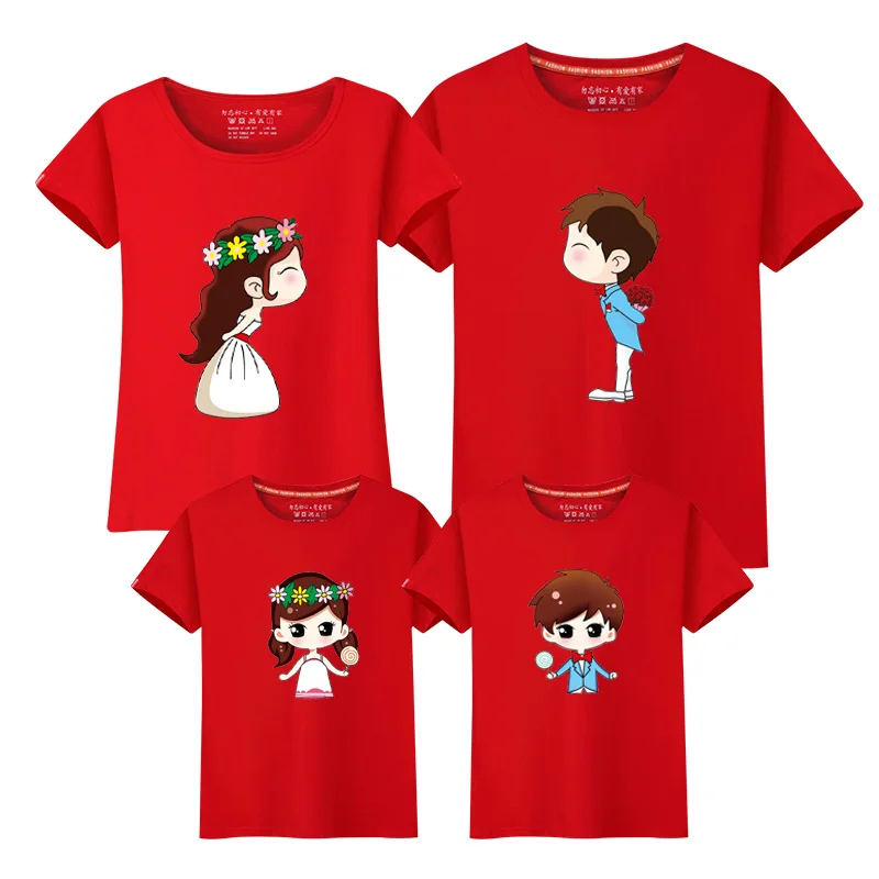 Cotton Cartoon Clothing Father Mother ...