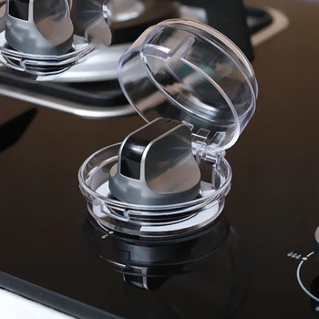 

2 Pcs/Lot Clear Kitchen Stove Gas Knob Covers Protector Gas Child Safety Locks