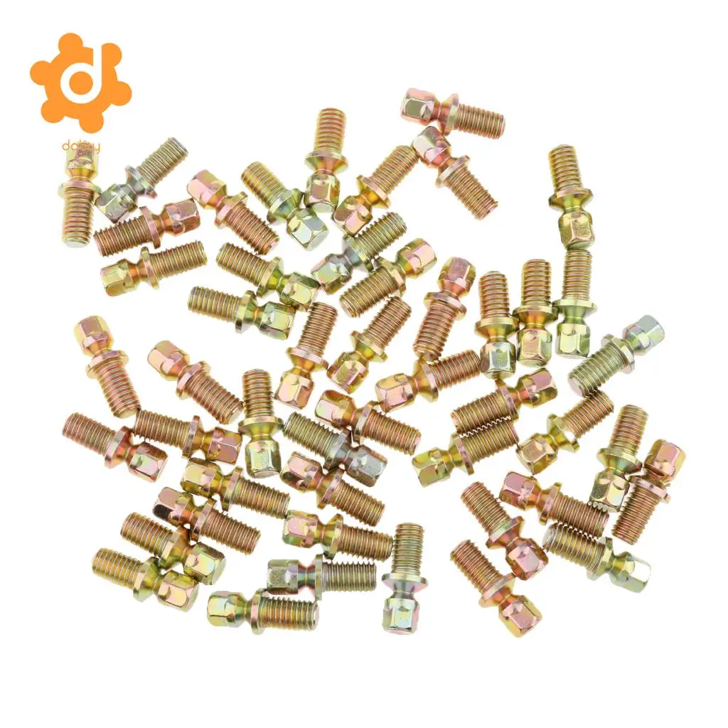 dolity 50 Pieces Ignition Anti Theft Locking Bolt Screws M8X16mm for Honda 