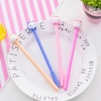 

36 pcs/lot Hamster gel pen Cute Animal 0.5mm black ink Signature pens for writing office school supplies stationery gift