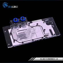 Bykski Full Cover GIGABYTE GTX 1080 1070 1060 Gaming 6G VGA water Block GPU Cooler 12v 4pin 5v 3pin header AURA N-GV1080G1-X bykski b vga sc al gpu block connection module with temperature display
