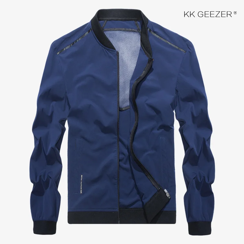 Reviews Men Jacket Spring Thin Waterproof Breathable Jacket High Quality Spring Autumn Zipper Windproof Loose Coat Overcoat Men Jacket