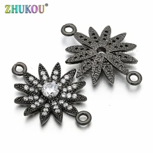 17*23 мм Micro Pave CZ Merkaba Starburst Кристалл Разъем для Diy ювелирных аксессуаров изготовления, отверстие: 1,6 мм, Модель: VS45