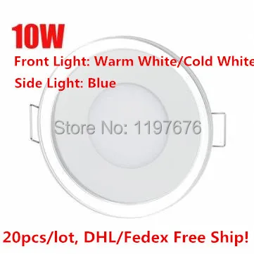 

2017 New Arrival 3D LED Panel Light Recessed LED Ceiling Downlight Front light + Side light LED Indoor Light AC85-265V