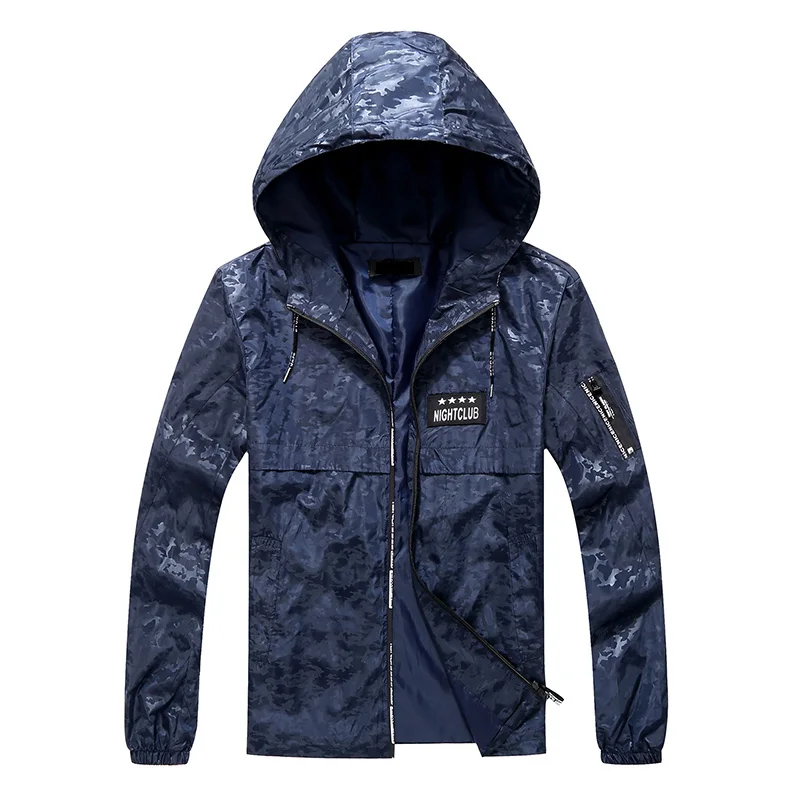 Мужская камуфляжная свободная ветровка размеры до 4XL 9XL|spring autumn|baggy jacketjacket spring |