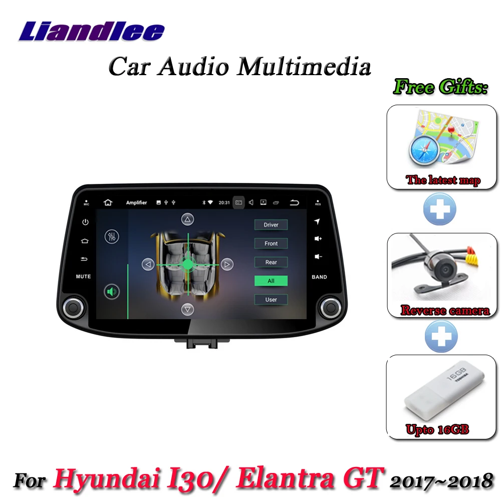 Clearance Liandlee Car Android System For Hyundai I30 / Elantra GT 2017~2018 Stereo Radio Video Wifi BT GPS Map Navi Navigation Multimedia 2