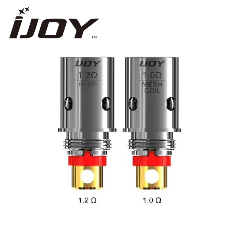 100% оригинальная катушка IJOY Mercury 5 шт./упак. 1. 0 Ом сетчатая катушка/1 2 Обычная для Resin