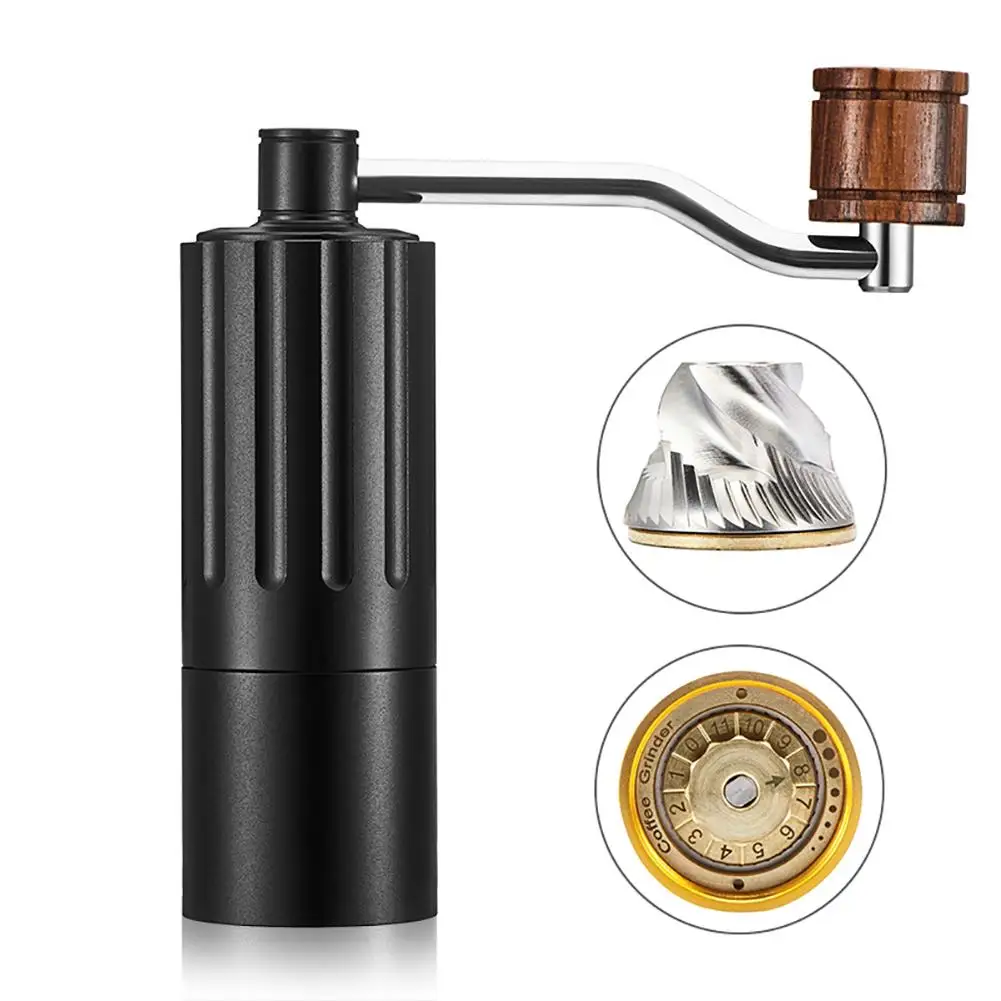

Manual Crank Coffee Grinder Pepper Bean Aluminum Machine Kitchen Grinding Mill
