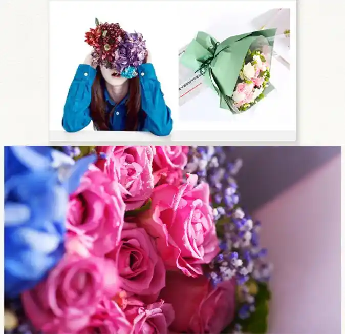 10pcs set korean flower waterproof wrapping paper packaging gift solid color florist wrapping paper flower bouquet supplies paper flower florist