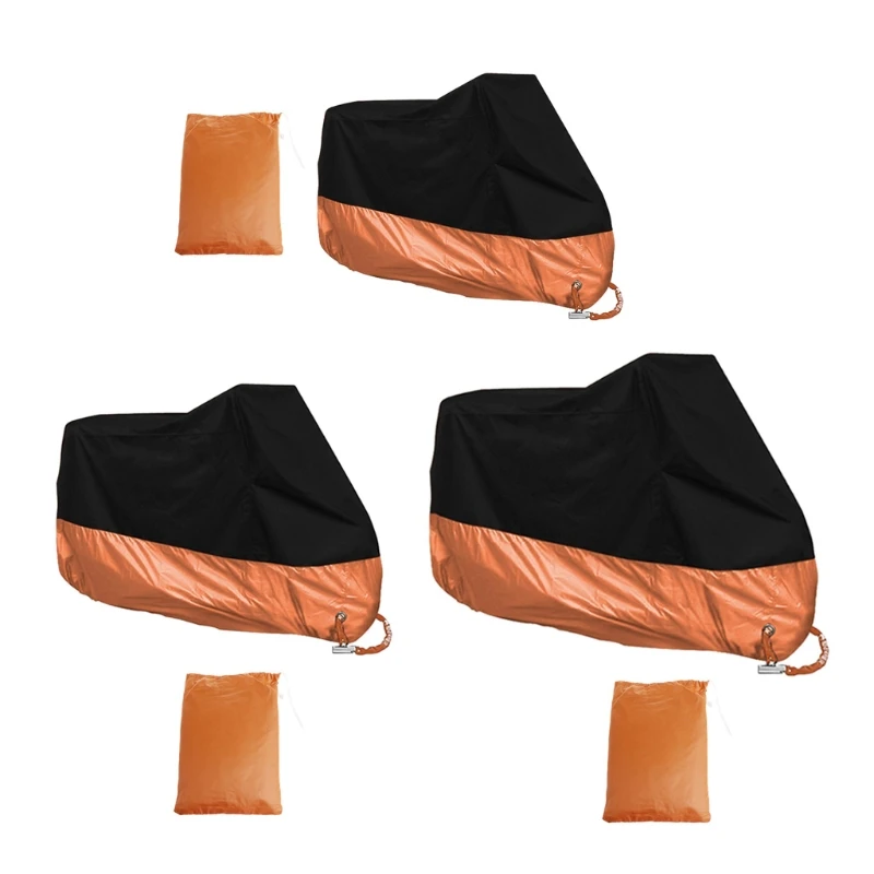

Orange XXXL Motorcycle Electric Bicycle Cover Waterproof For Harley Davidson Street Glide Touring Accessories