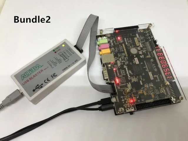 Altera EP4CE10 FPGA макетная плата с 8 каналов 12-bit ADC 2 каналов ЦАП с аудио Вход и Выход микрофон Ethernet - Цвет: Bundle2