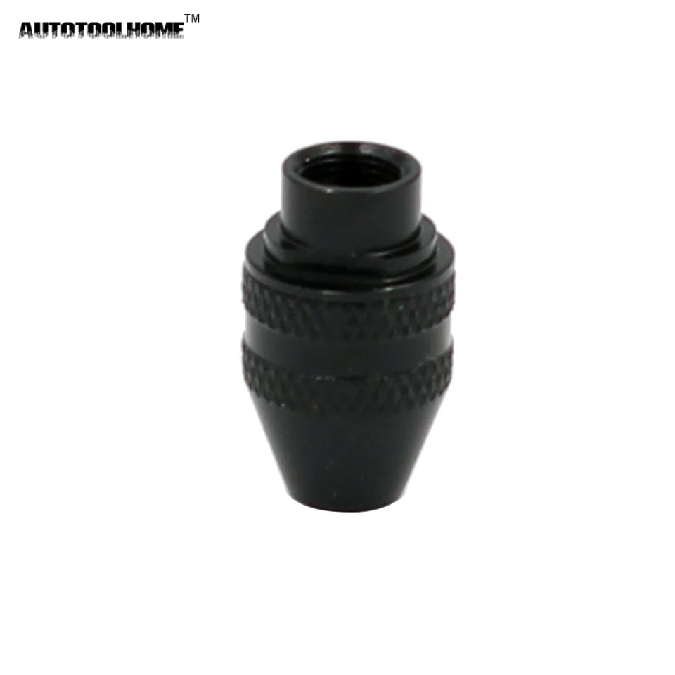 negro corto DOITOOL mini portabrocas de 3 mordazas portabrocas universal dremel portabrocas universal sin llave de repuesto sin llave para herramientas rotativas dremel