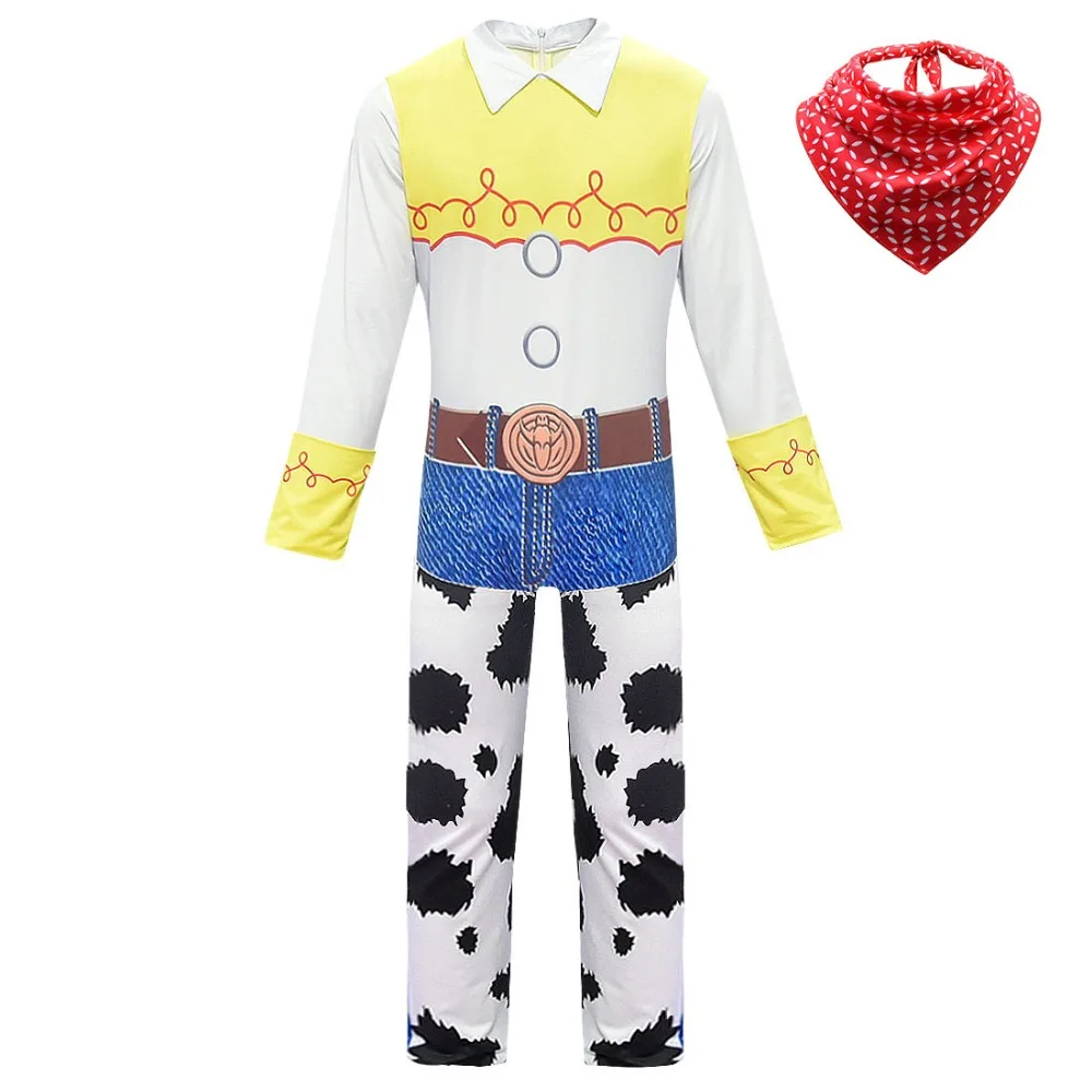 Toy Story 4 Cowgirl Jessie Outfit Cosplay Costume Halloween Carnival Costumes For kid girls Full Sets