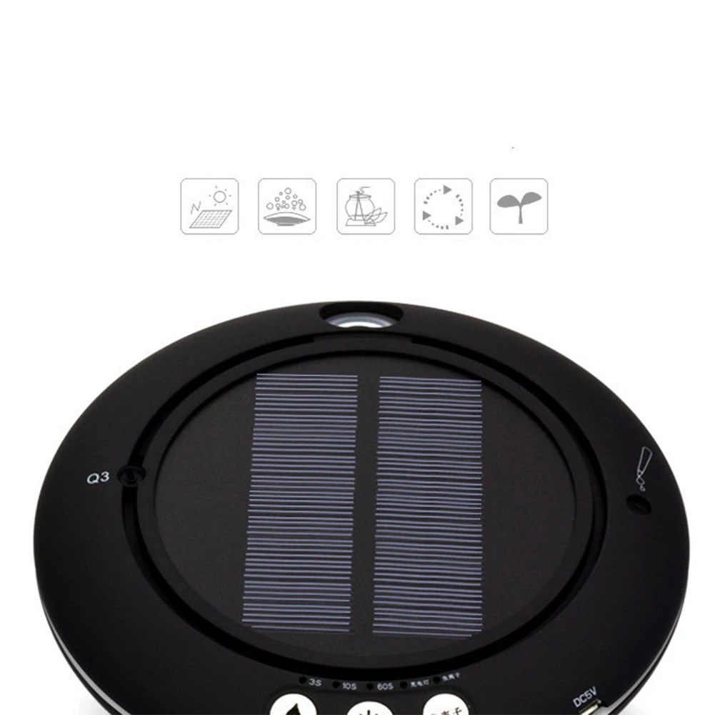 

Essential Oil Humidifier Mini Aroma Diffuser Multifunctional USB Car Charger 120ml Solar Power Anion Rechargeable Air Purifier