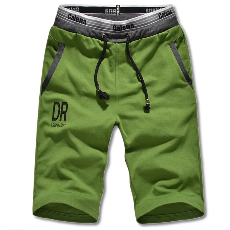 Новинка, летние повседневные шорты для мужчин, хорошее качество, Свободные Трикотажные бермуды, мягкие, проветриваемые, эластичный пояс, мужские пляжные шорты