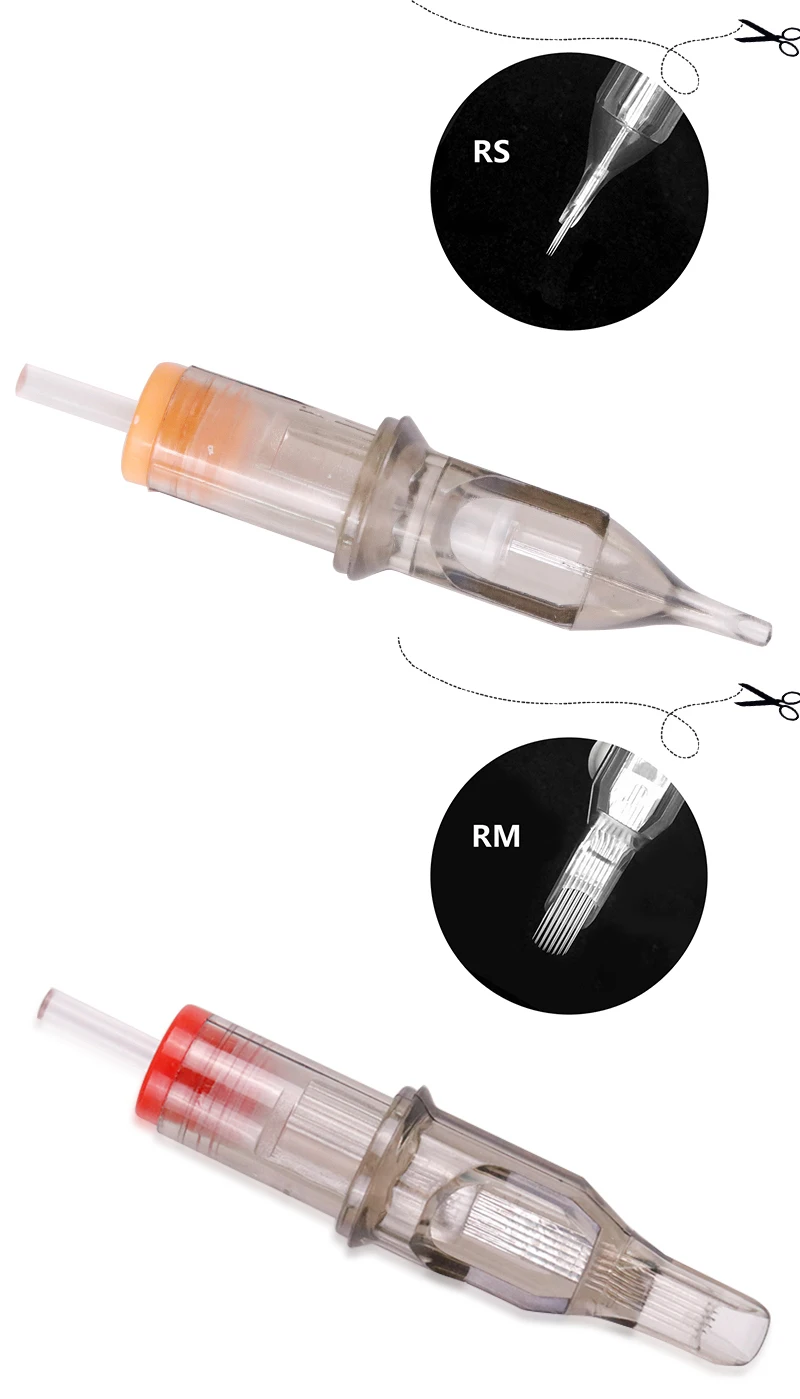 Горячая 10 шт одноразовый полуперманентный макияж татуировки картридж иглы RL/RM/M1/RS татуировки пистолет поставки RL/RM/RS 1RL/3RL/5RL/7RL